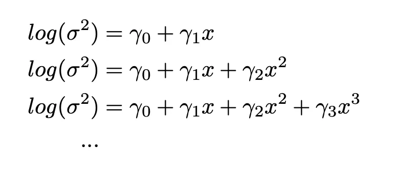 Equation 1: model approach 1 (nested approach)